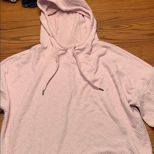 pink hoodie